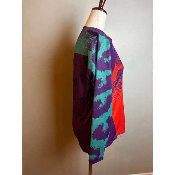 Women’s m Fox Jersey, Purple and Red moto bikes sports jersey - Picture 5 of 8